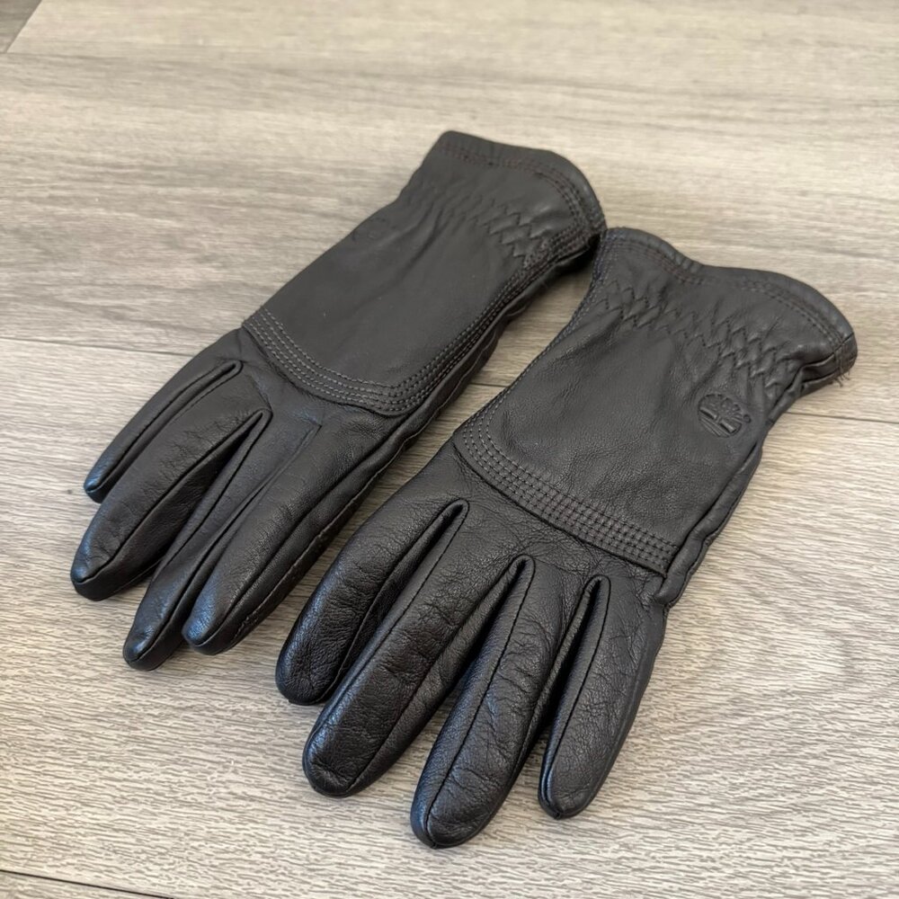 Timberland Leather Glove in Dark Brown - S